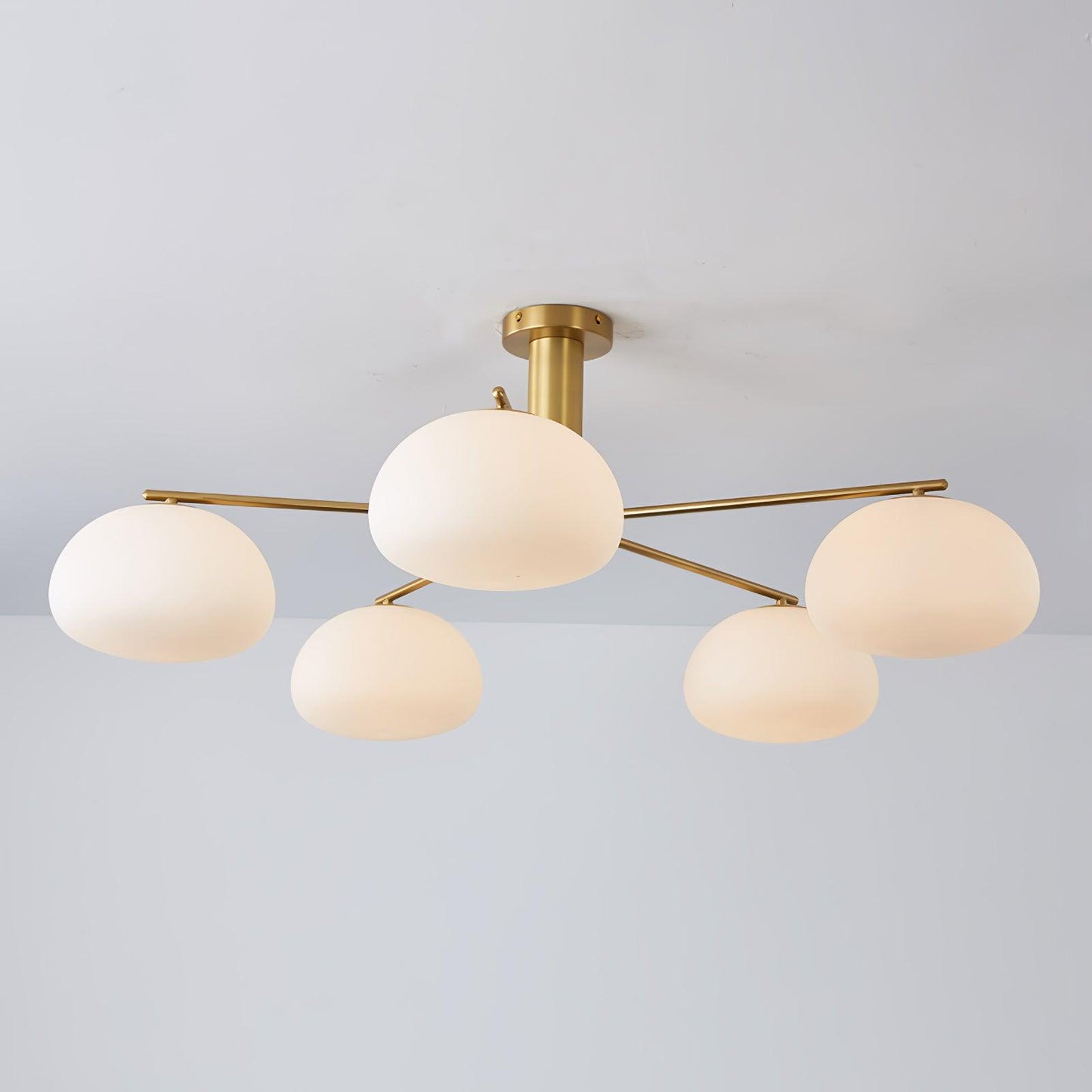 Briette Modern Chandelier - Adjustable Height, Elegant Crystal Accents