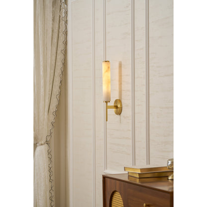 Brindisi Alabaster Wall Sconce - Elegant Lighting with Adjustable Brig