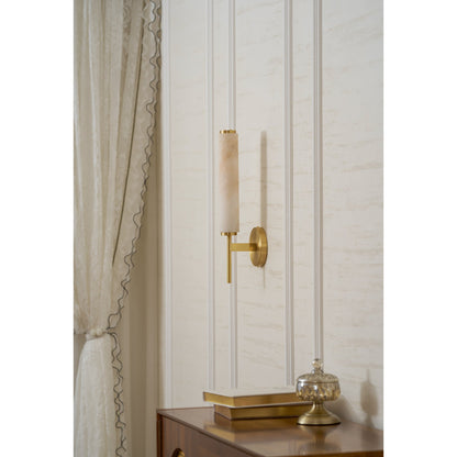 Brindisi Alabaster Wall Sconce - Elegant Lighting with Adjustable Brig
