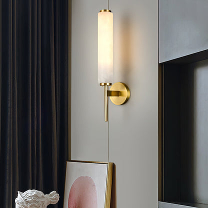 Brindisi Alabaster Wall Sconce - Elegant Lighting with Adjustable Brig