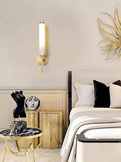 Brindisi Alabaster Wall Sconce - Elegant Lighting with Adjustable Brig