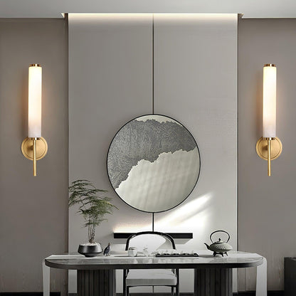 Brindisi Alabaster Wall Sconce - Elegant Lighting with Adjustable Brig