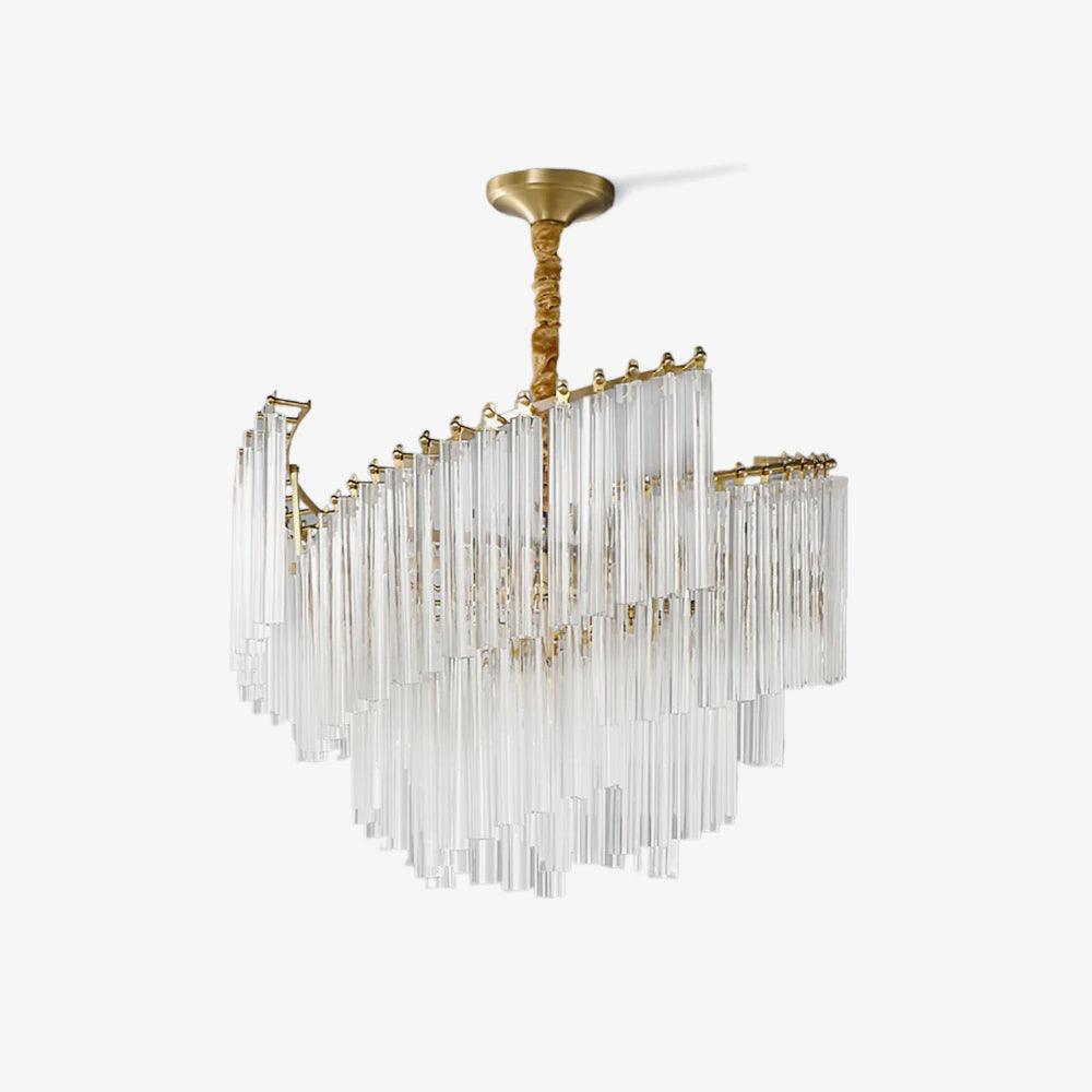 Brinicle Chandelier - Elegant Crystal Design with Adjustable Brightnes