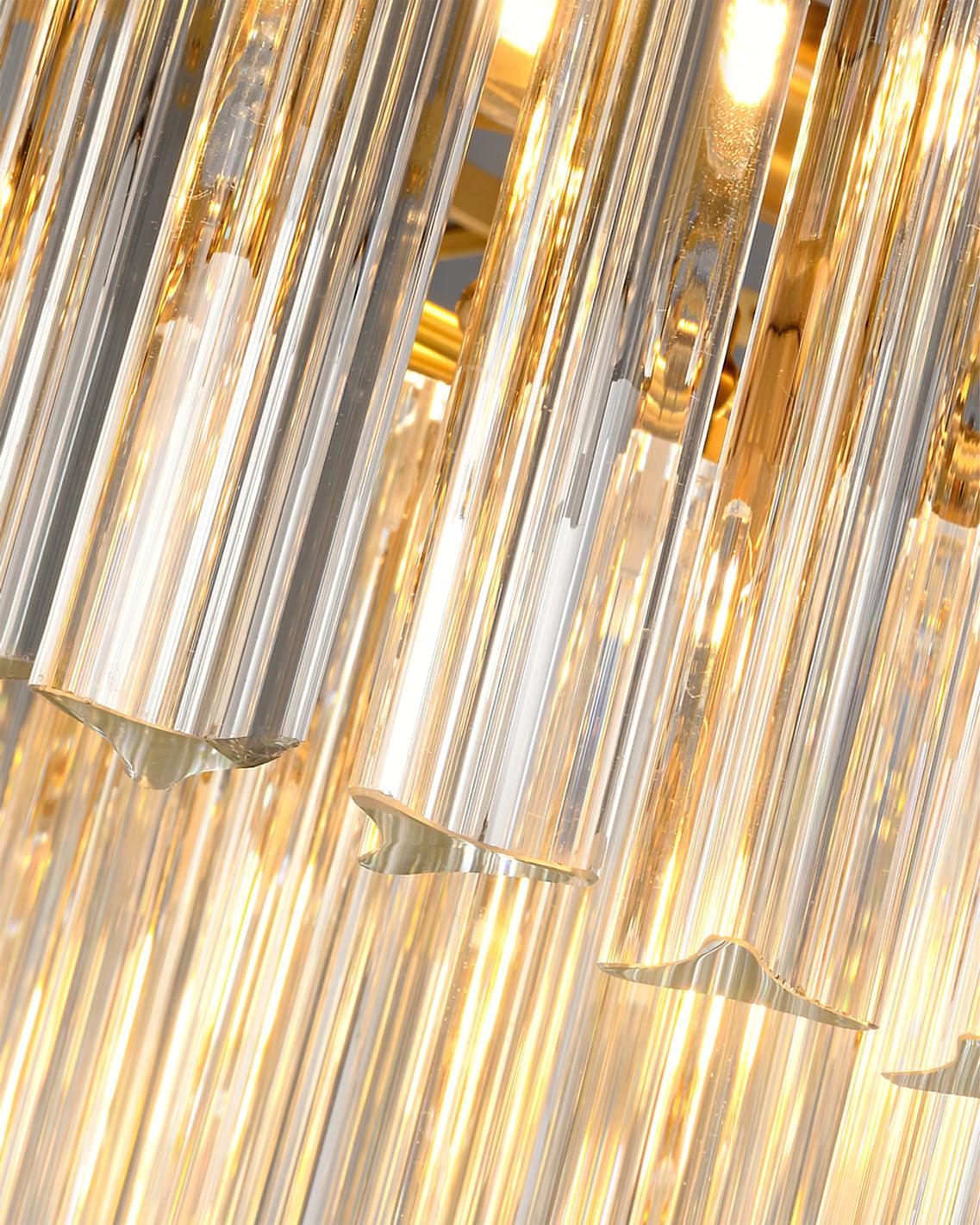 Brinicle Chandelier - Elegant Crystal Design with Adjustable Brightnes