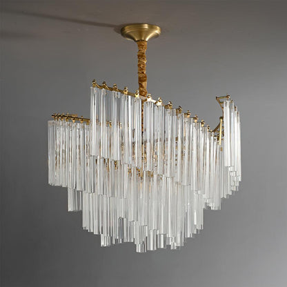 Brinicle Chandelier - Elegant Crystal Design with Adjustable Brightnes