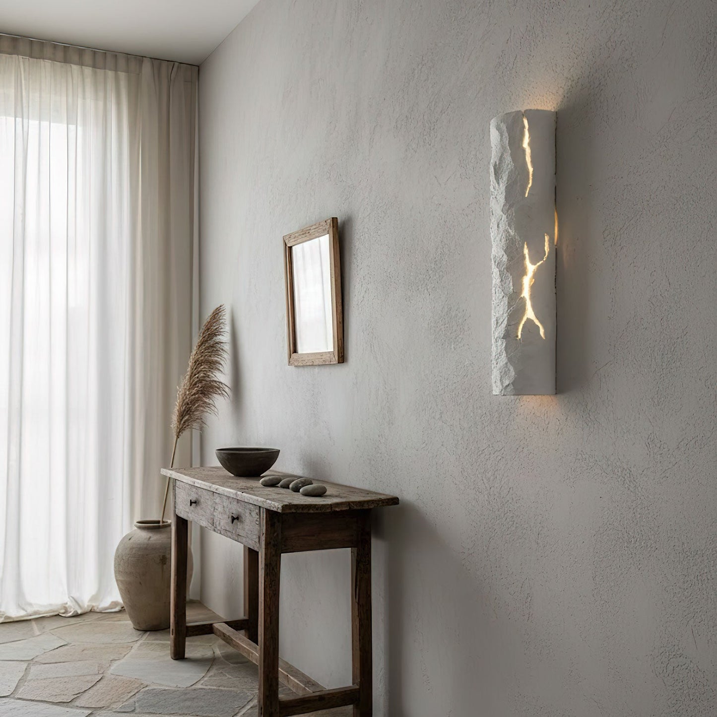 Broken Bark Wall Light - Outdoor Waterproof, Energy-Efficient LED Desi