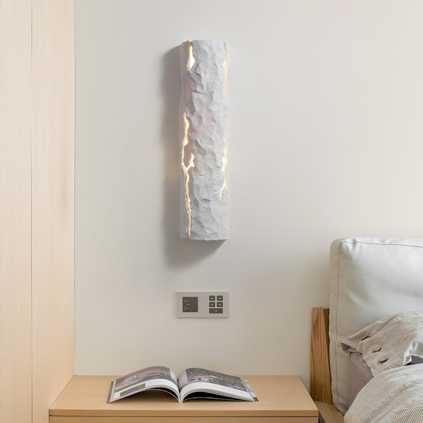 Broken Bark Wall Light - Outdoor Waterproof, Energy-Efficient LED Desi