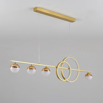 Brooklyn Double Circle Chandelier - Elegant Design & Adjustable Height