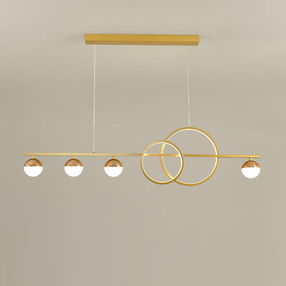 Brooklyn Double Circle Chandelier - Elegant Design & Adjustable Height