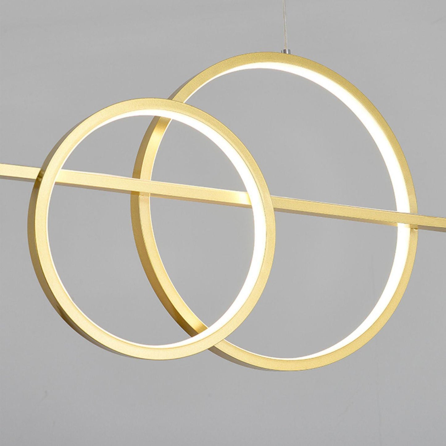 Brooklyn Double Circle Chandelier - Elegant Design & Adjustable Height