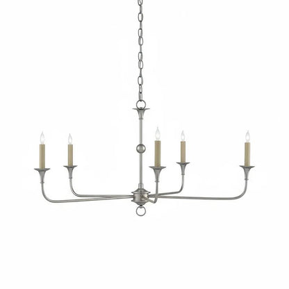Elara Candle Chandelier - Elegant Design with Adjustable Height & LED