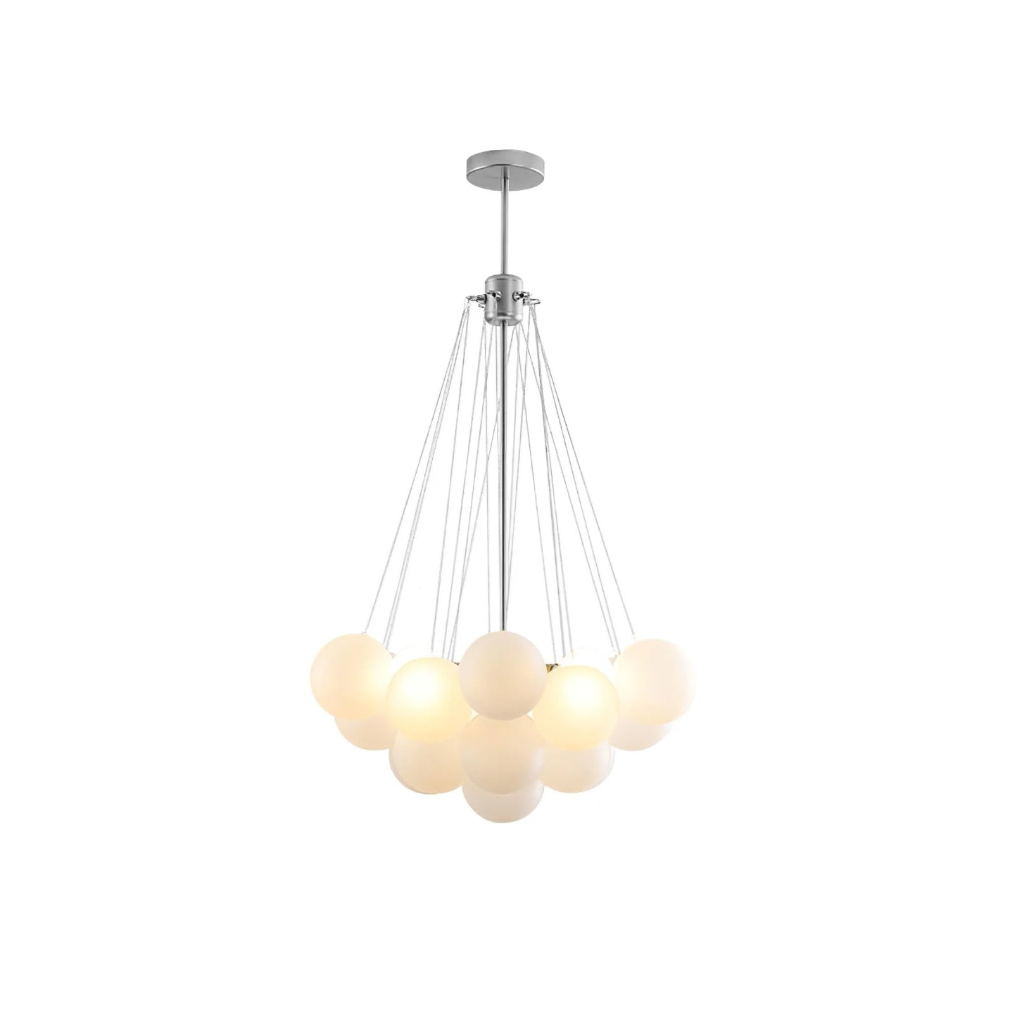 Modern Bubble Chandelier - Elegant Design with Adjustable Height & LED