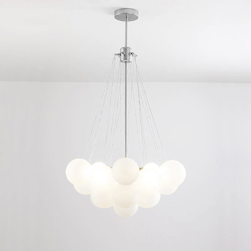 Modern Bubble Chandelier - Elegant Design with Adjustable Height & LED