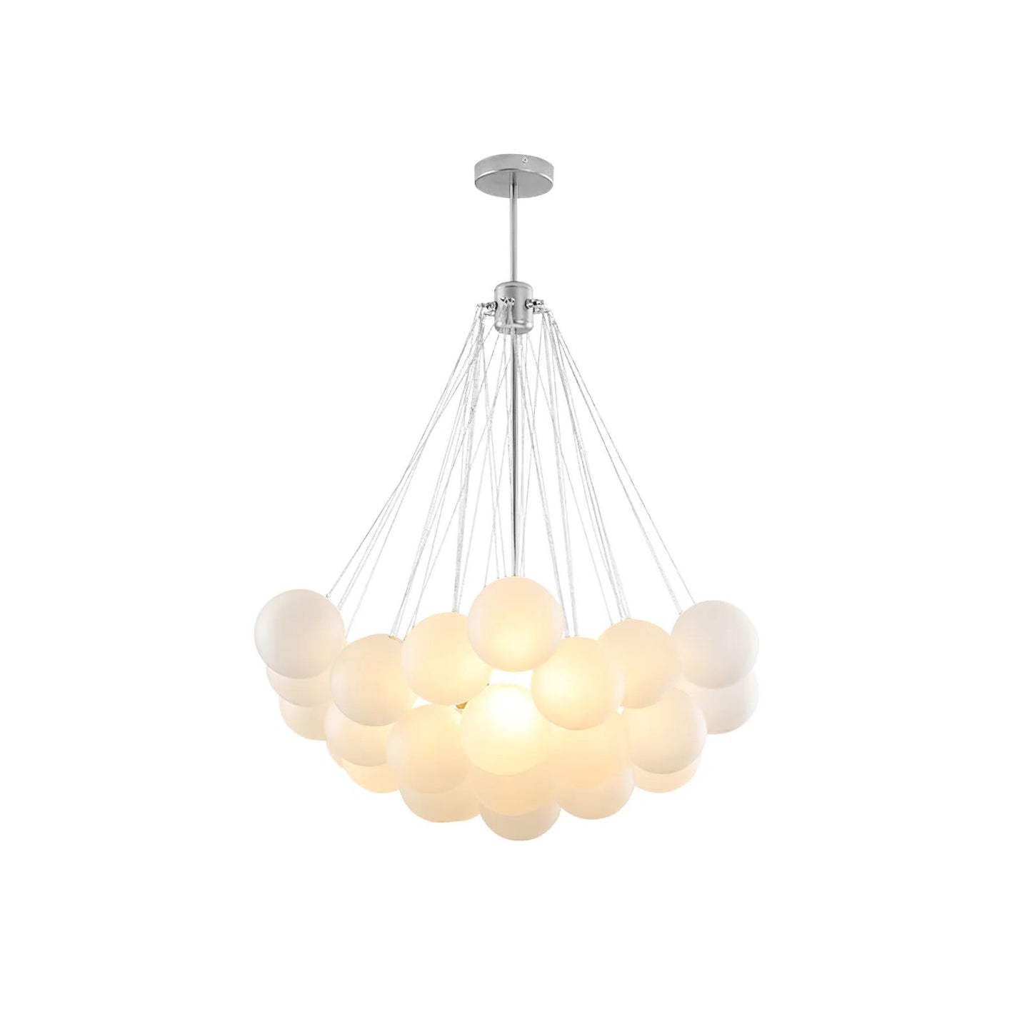 Modern Bubble Chandelier - Elegant Design with Adjustable Height & LED