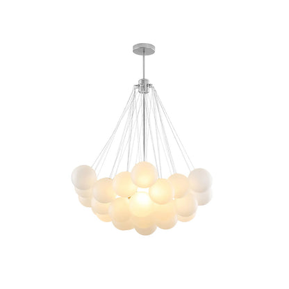 Modern Bubble Chandelier - Elegant Design with Adjustable Height & LED