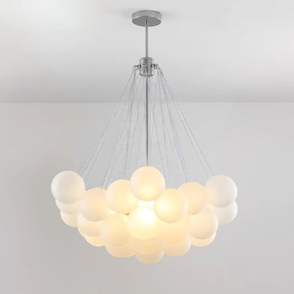 Modern Bubble Chandelier - Elegant Design with Adjustable Height & LED