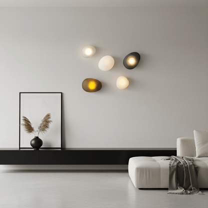 Elegant Bubble Glass Wall Lamp with Adjustable Brightness & Unique Des
