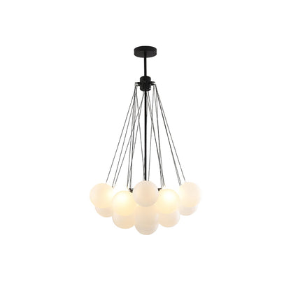 Modern Bubble Chandelier - Elegant Design with Adjustable Height & LED