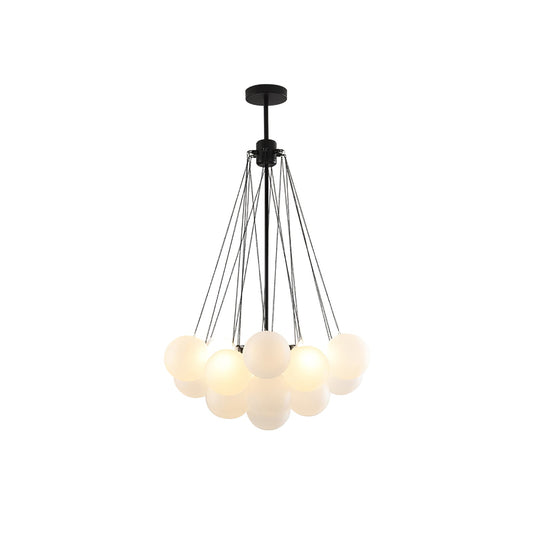 Modern Bubble Chandelier - Elegant Design with Adjustable Height & LED