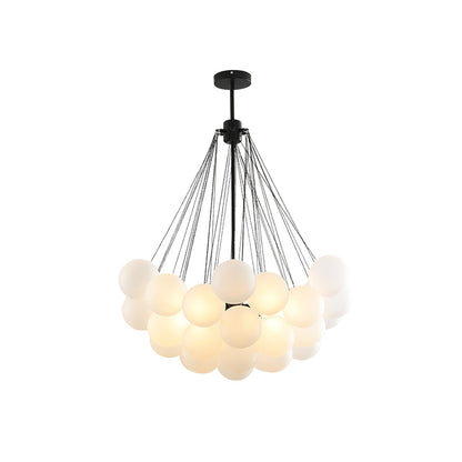 Modern Bubble Chandelier - Elegant Design with Adjustable Height & LED