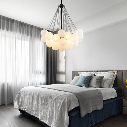 Modern Bubble Chandelier - Elegant Design with Adjustable Height & LED
