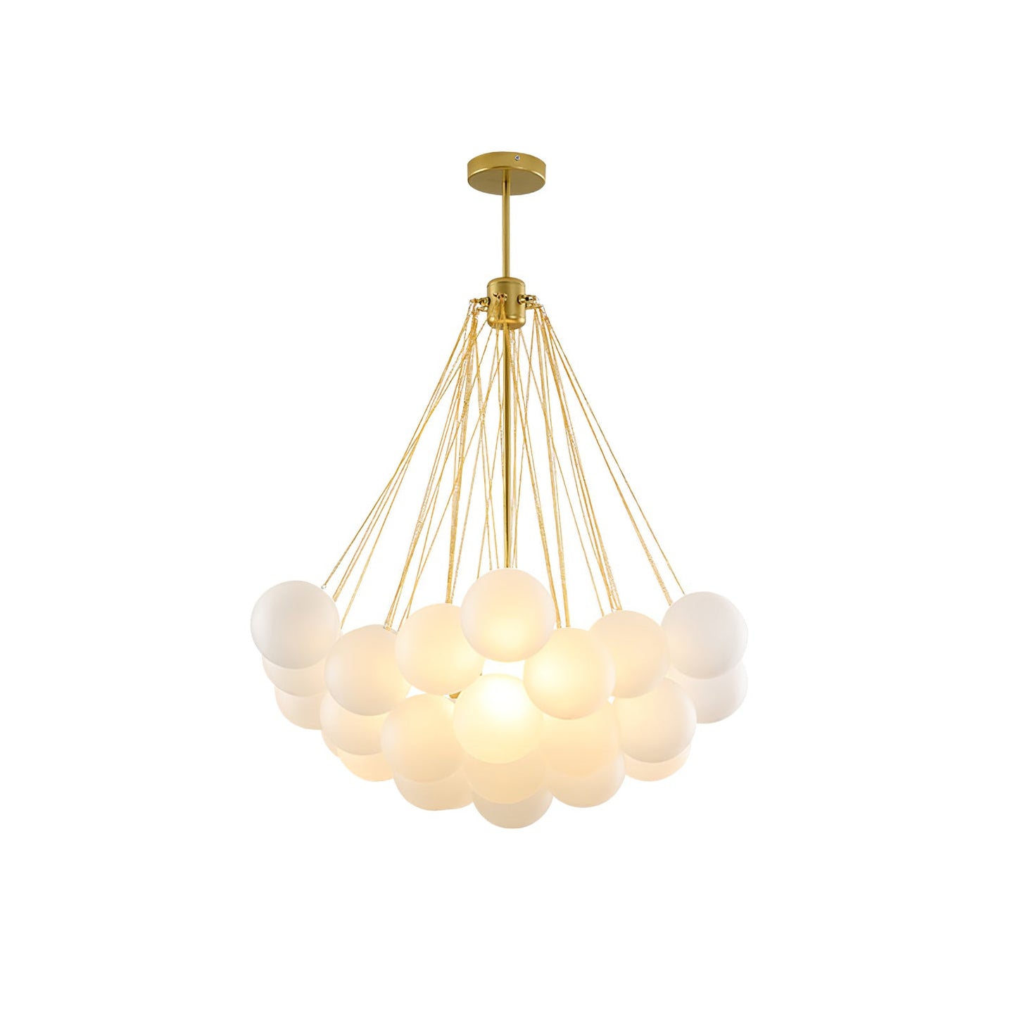 Modern Bubble Chandelier - Elegant Design with Adjustable Height & LED