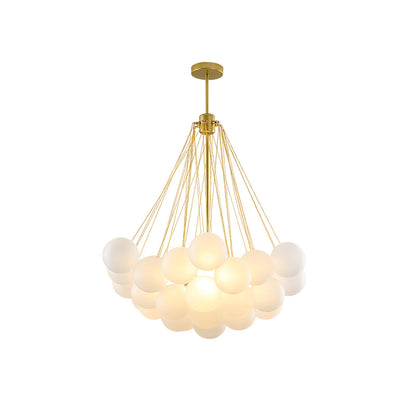 Modern Bubble Chandelier - Elegant Design with Adjustable Height & LED