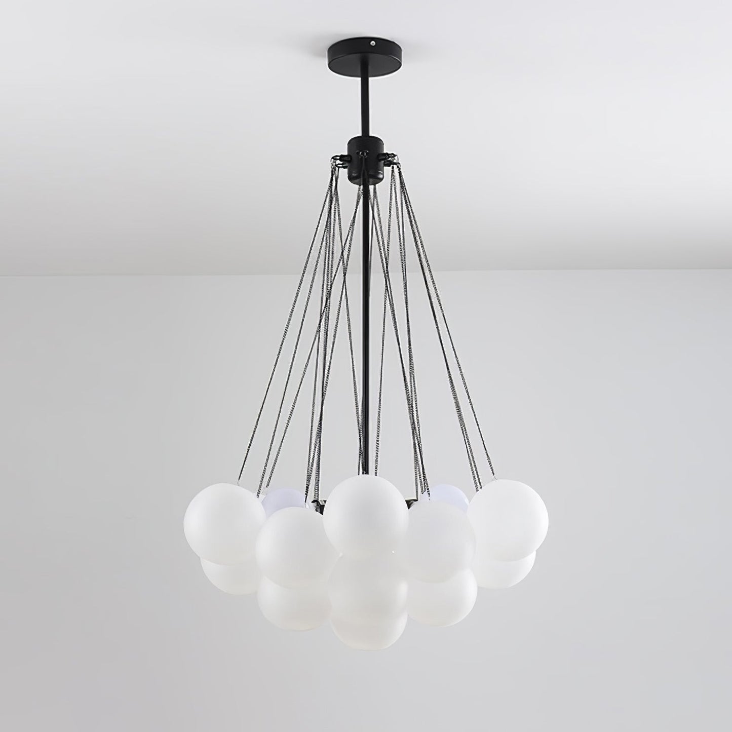 Modern Bubble Chandelier - Elegant Design with Adjustable Height & LED