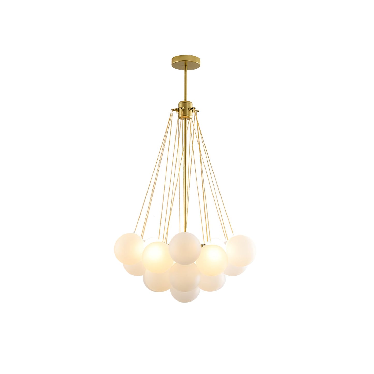 Modern Bubble Chandelier - Elegant Design with Adjustable Height & LED