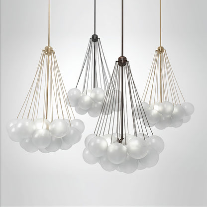 Modern Bubble Chandelier - Elegant Design with Adjustable Height & LED