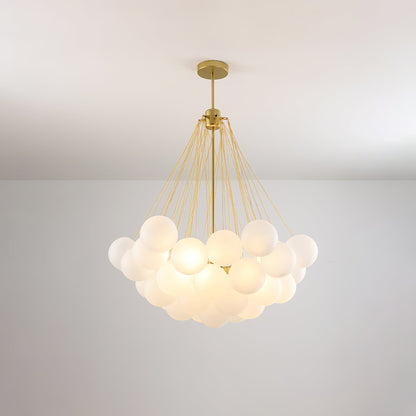 Modern Bubble Chandelier - Elegant Design with Adjustable Height & LED