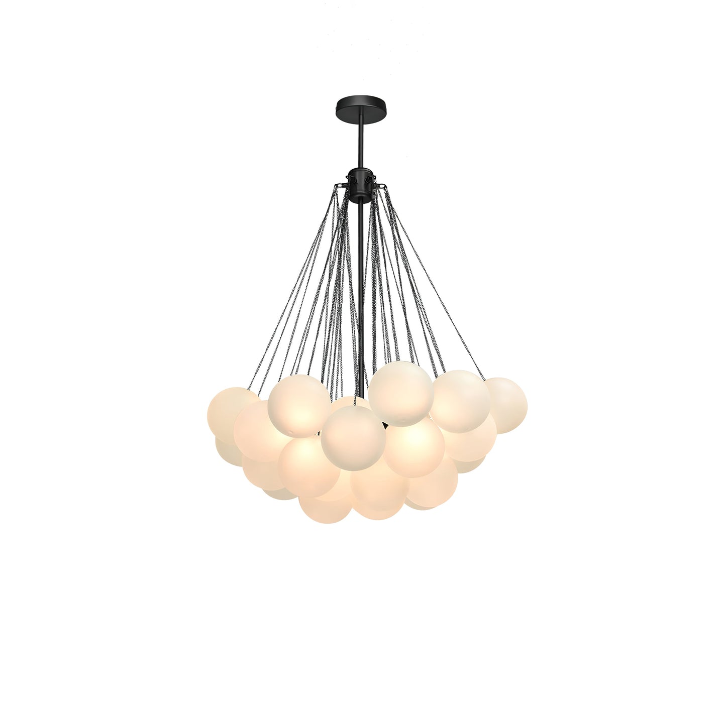 Modern Bubble Chandelier - Elegant Design with Adjustable Height & LED