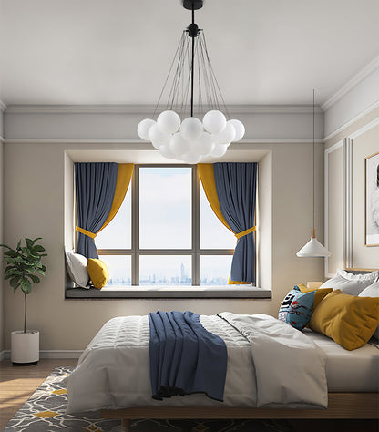 Modern Bubble Chandelier - Elegant Design with Adjustable Height & LED