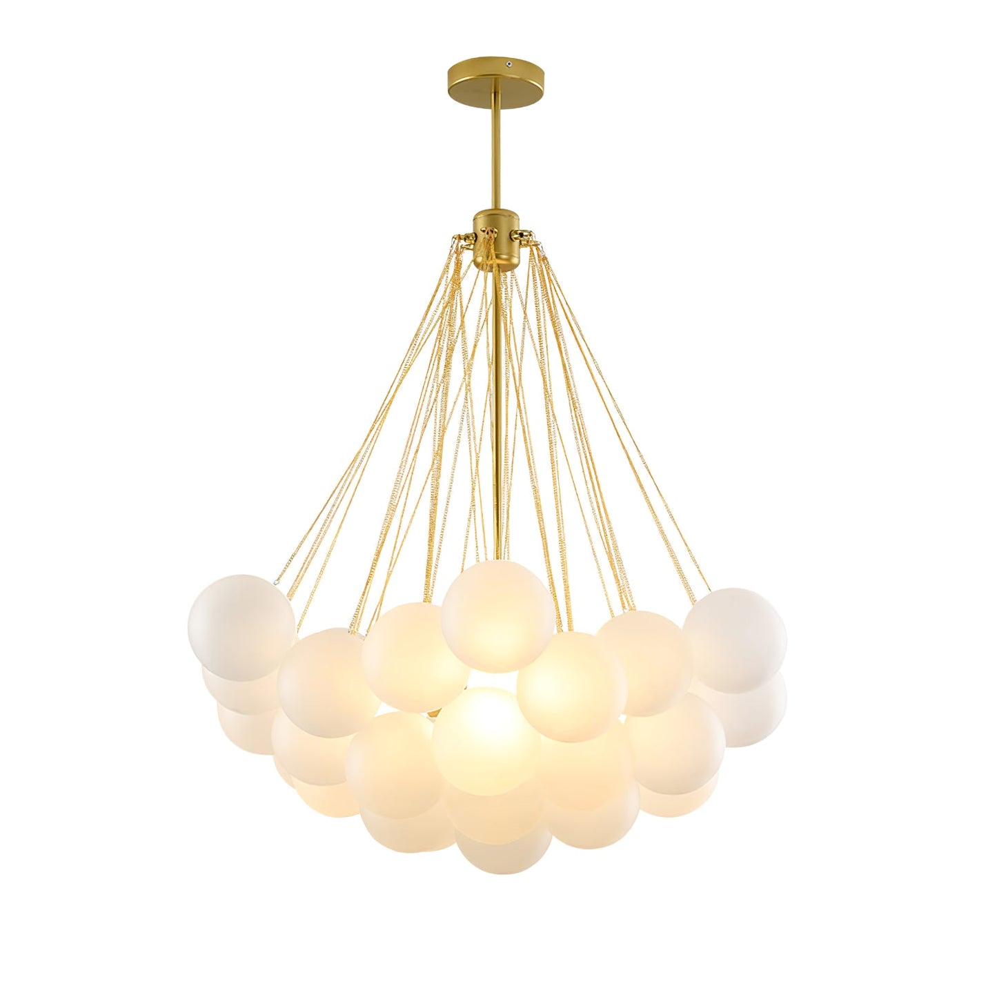 Modern Bubble Chandelier - Elegant Design with Adjustable Height & LED