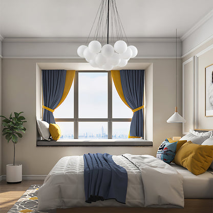 Modern Bubble Chandelier - Elegant Design with Adjustable Height & LED