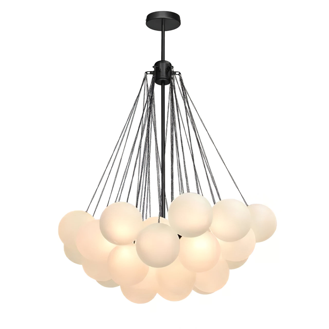 Modern Bubble Chandelier - Elegant Design with Adjustable Height & LED
