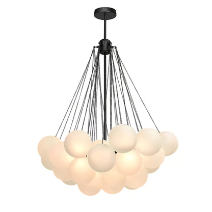 Modern Bubble Chandelier - Elegant Design with Adjustable Height & LED