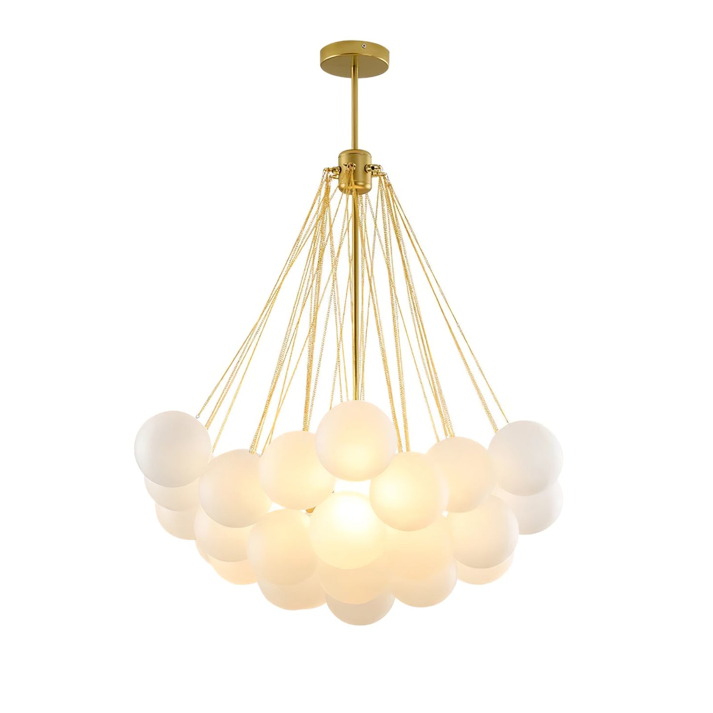 Modern Bubble Chandelier - Elegant Design with Adjustable Height & LED