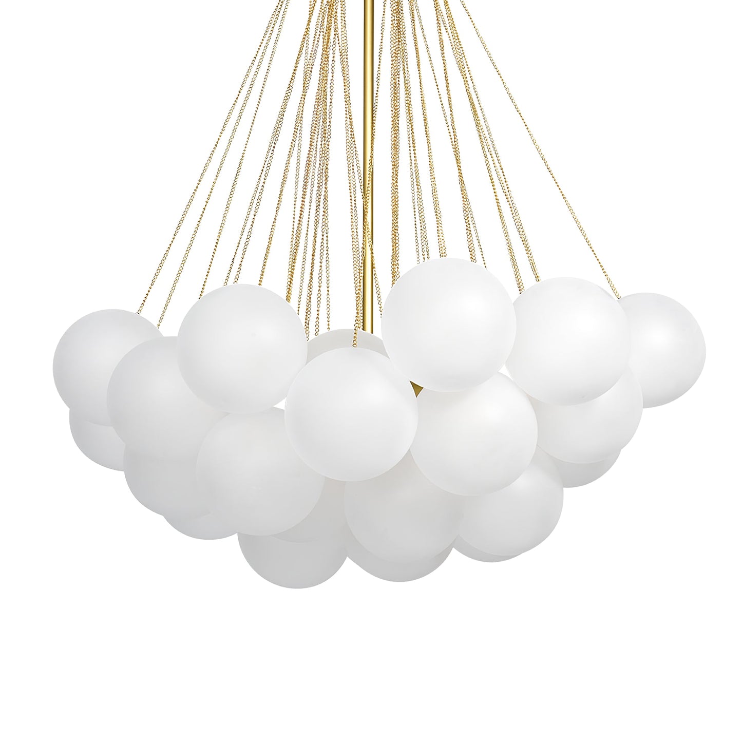 Modern Bubble Chandelier - Elegant Design with Adjustable Height & LED