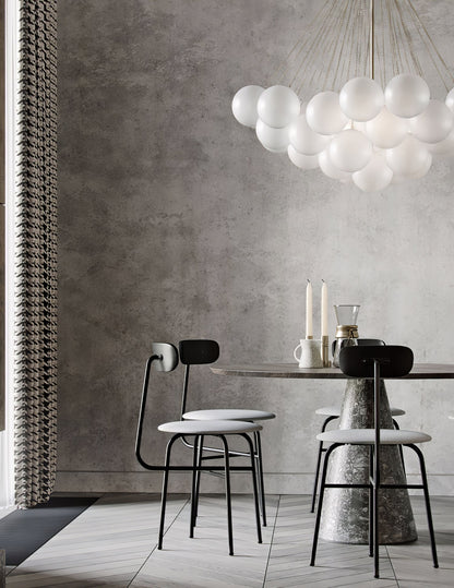 Modern Bubble Chandelier - Elegant Design with Adjustable Height & LED