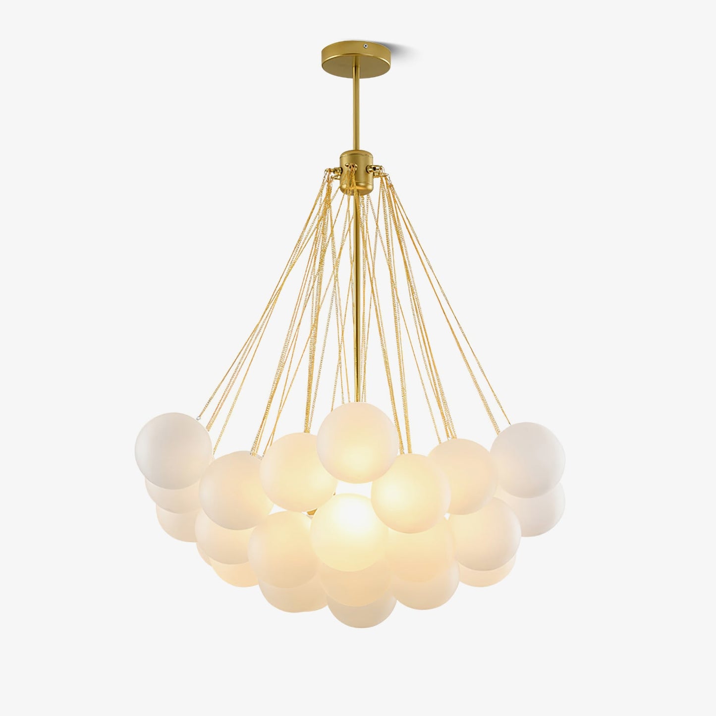 Modern Bubble Chandelier - Elegant Design with Adjustable Height & LED
