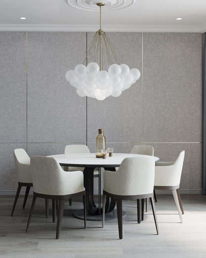 Modern Bubble Chandelier - Elegant Design with Adjustable Height & LED
