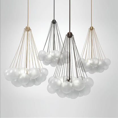 Modern Bubble Chandelier - Elegant Design with Adjustable Height & LED