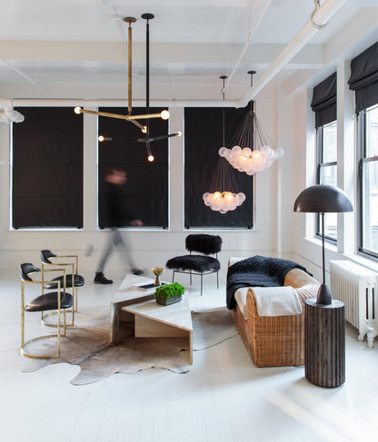 Modern Bubble Chandelier - Elegant Design with Adjustable Height & LED