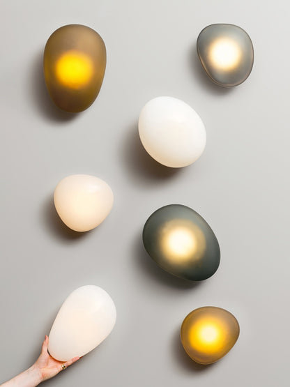 Elegant Bubble Glass Wall Lamp with Adjustable Brightness & Unique Des