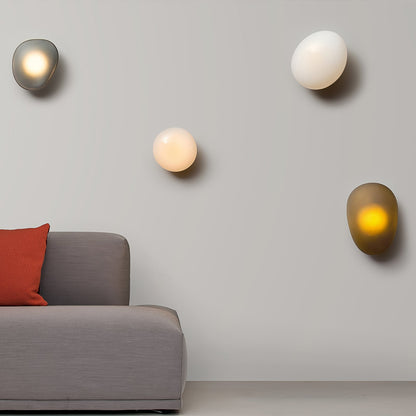 Elegant Bubble Glass Wall Lamp with Adjustable Brightness & Unique Des