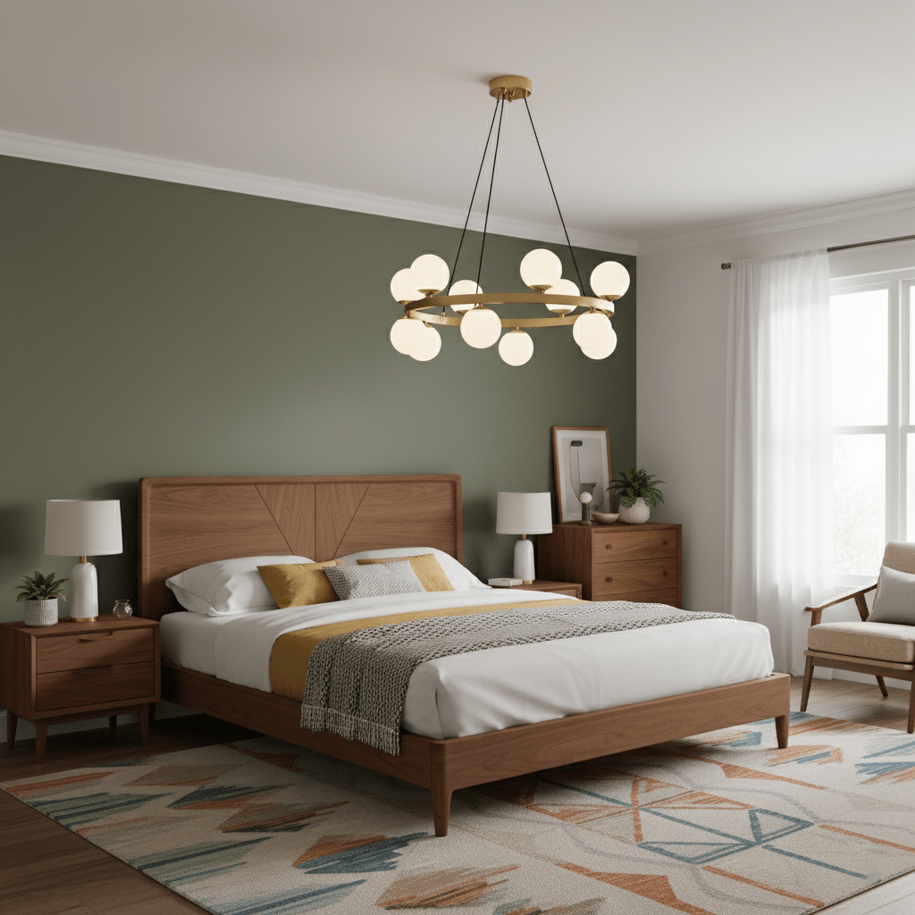 Bubbles Brass Ring Chandelier - Elegant Design with Adjustable Height