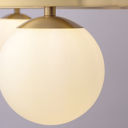Bubbles Brass Ring Chandelier - Elegant Design with Adjustable Height