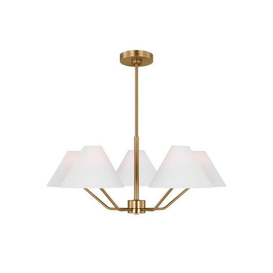 Burke Chandelier - Elegant Design with Dimmable LED Lights and Crystal