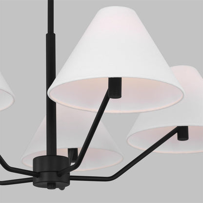 Burke Chandelier - Elegant Design with Dimmable LED Lights and Crystal